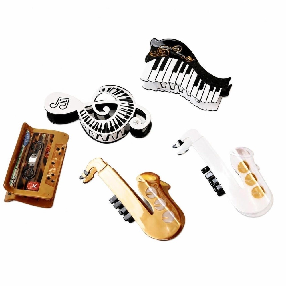 Musical Instrument Videos - New Acetic Acid Acetate Hair Claw