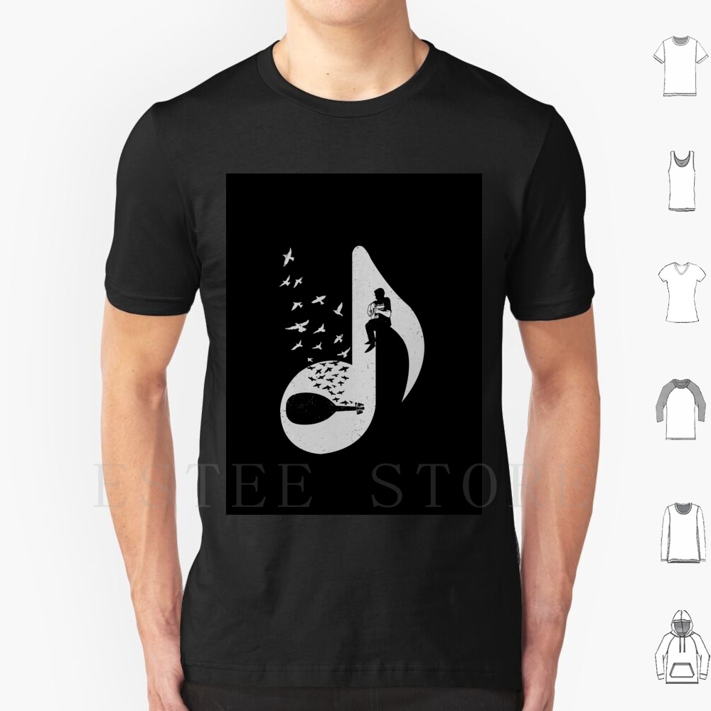 Musical Instrument Oud - Musical Note-Oud T Shirt Men Cotton