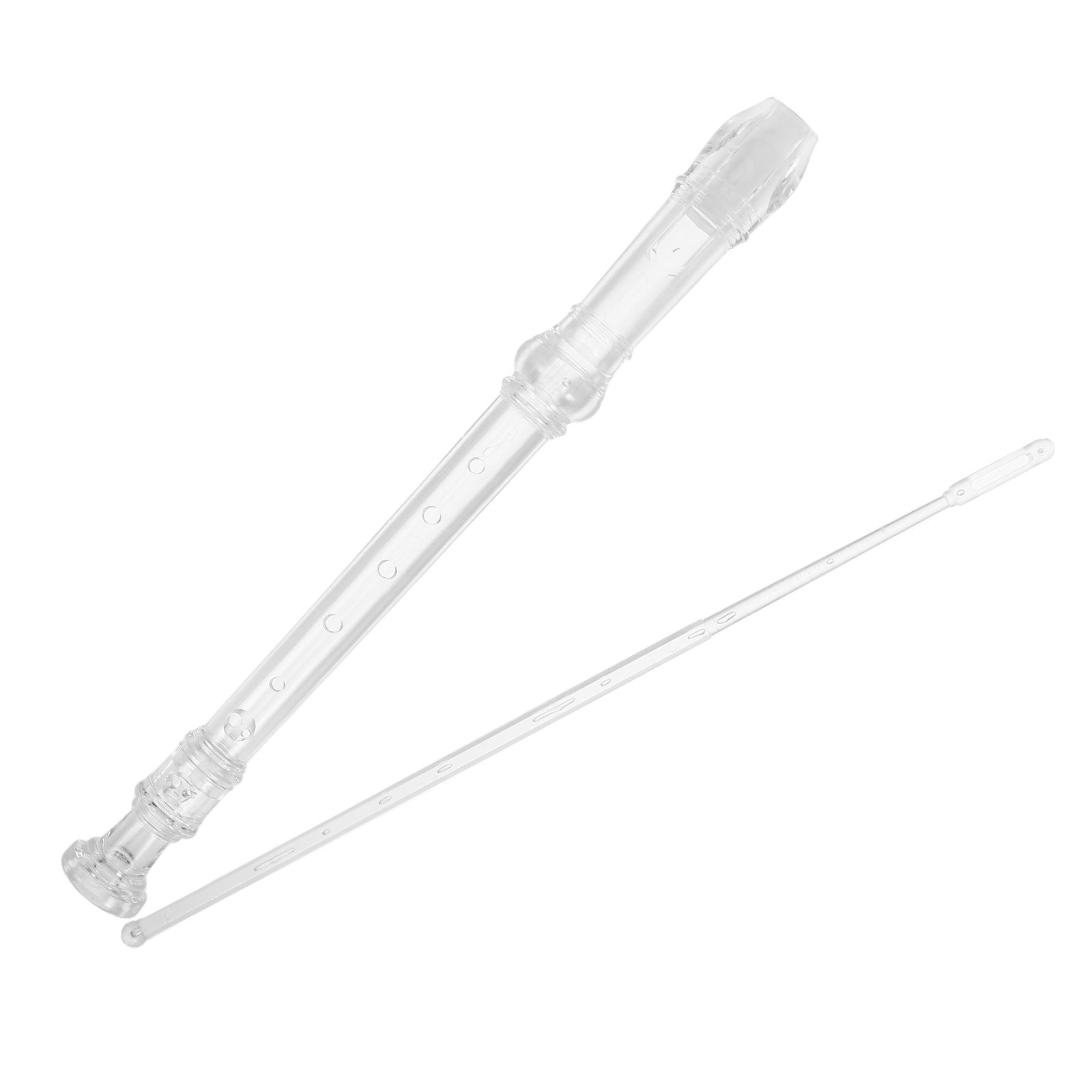 1Set 8-Hole Transparent Sopran - Soprano Recorder Plastic recension och pris