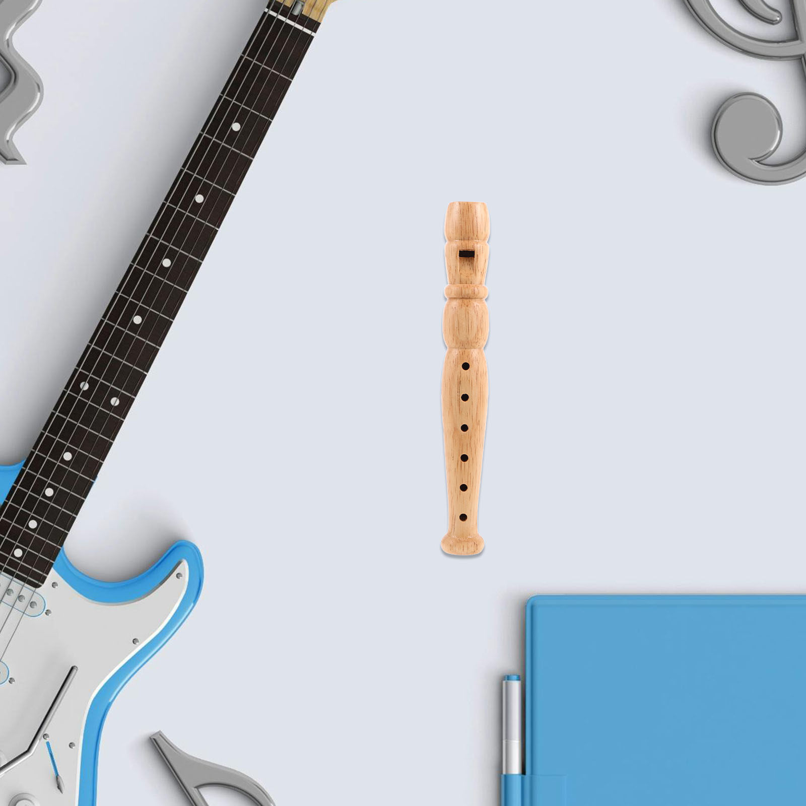 Wooden 6-Hole Recorder Beginne - Musical Instrument Piccolo recension och pris