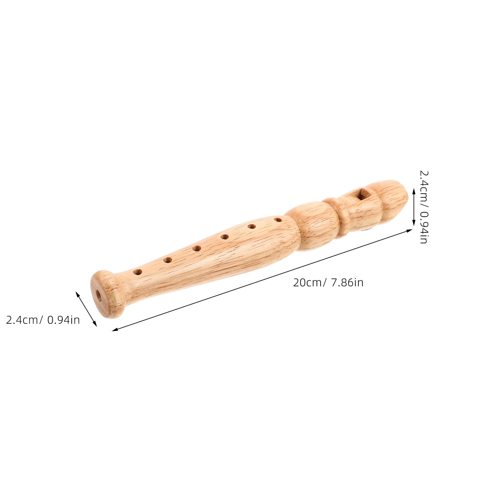 Wooden 6-Hole Recorder Beginne - Musical Instrument Piccolo recension och pris