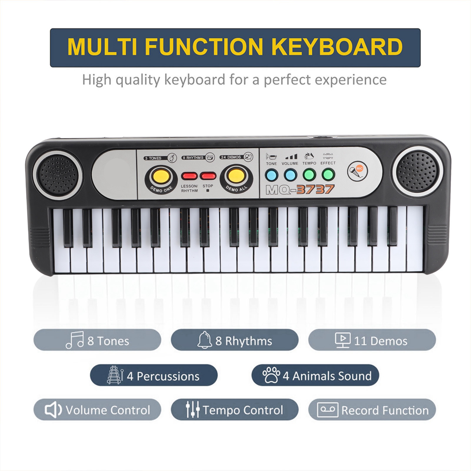 37 Keys Electric Digital Key B - Musical Instrument Game recension och pris