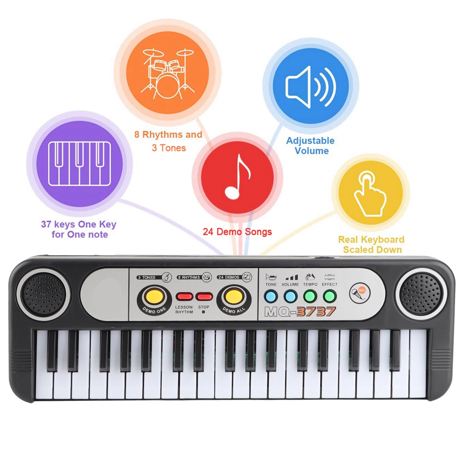 37 Keys Electric Digital Key B - Musical Instrument Game recension och pris
