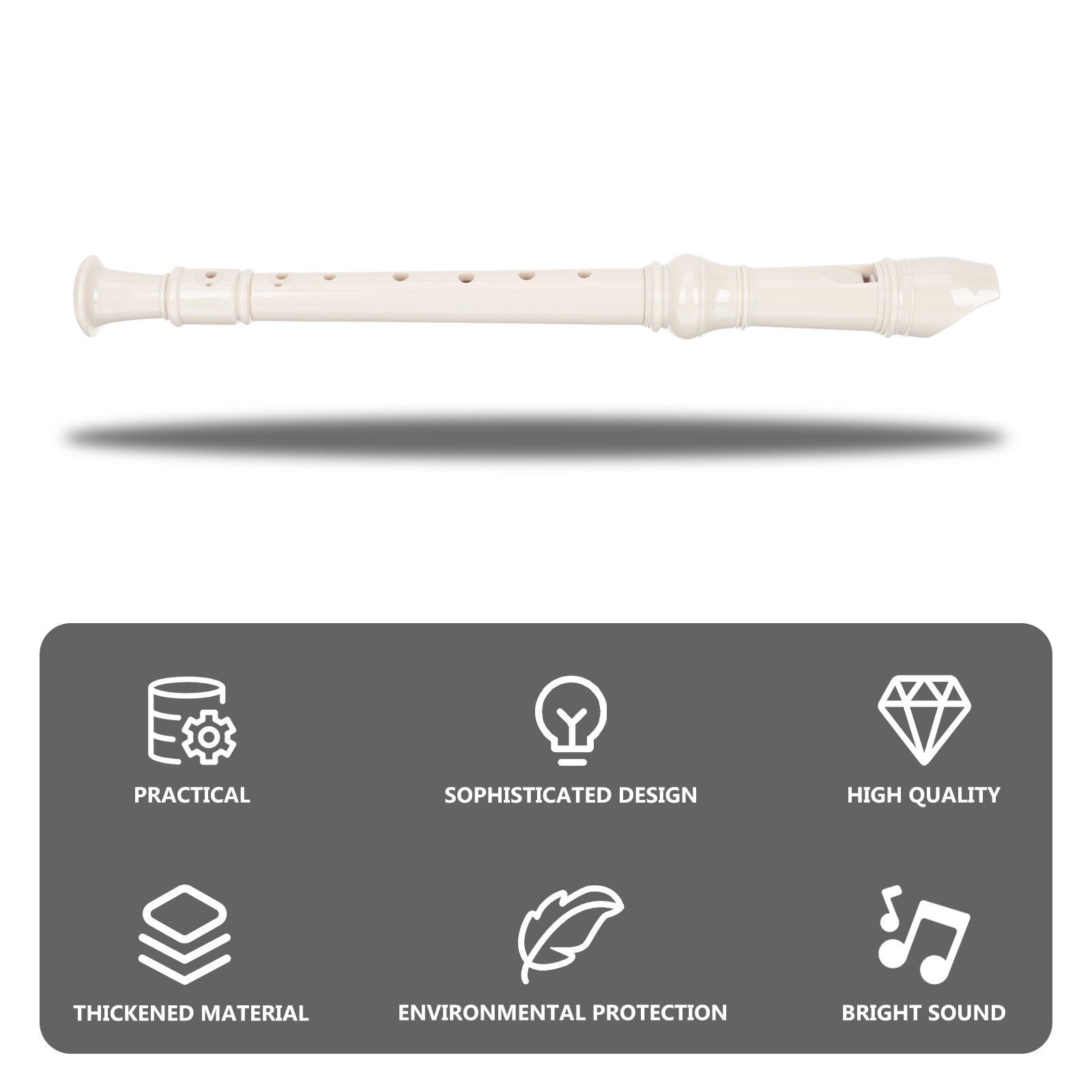 1Set Kids 8-Hole Soprano Recor - Soprano Recorder Plastic recension och pris