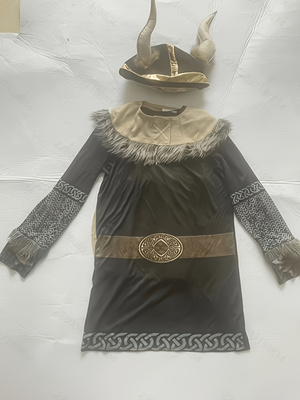 Halloween Boys Viking Costume  - Musical Instrument Trumpet recension och pris