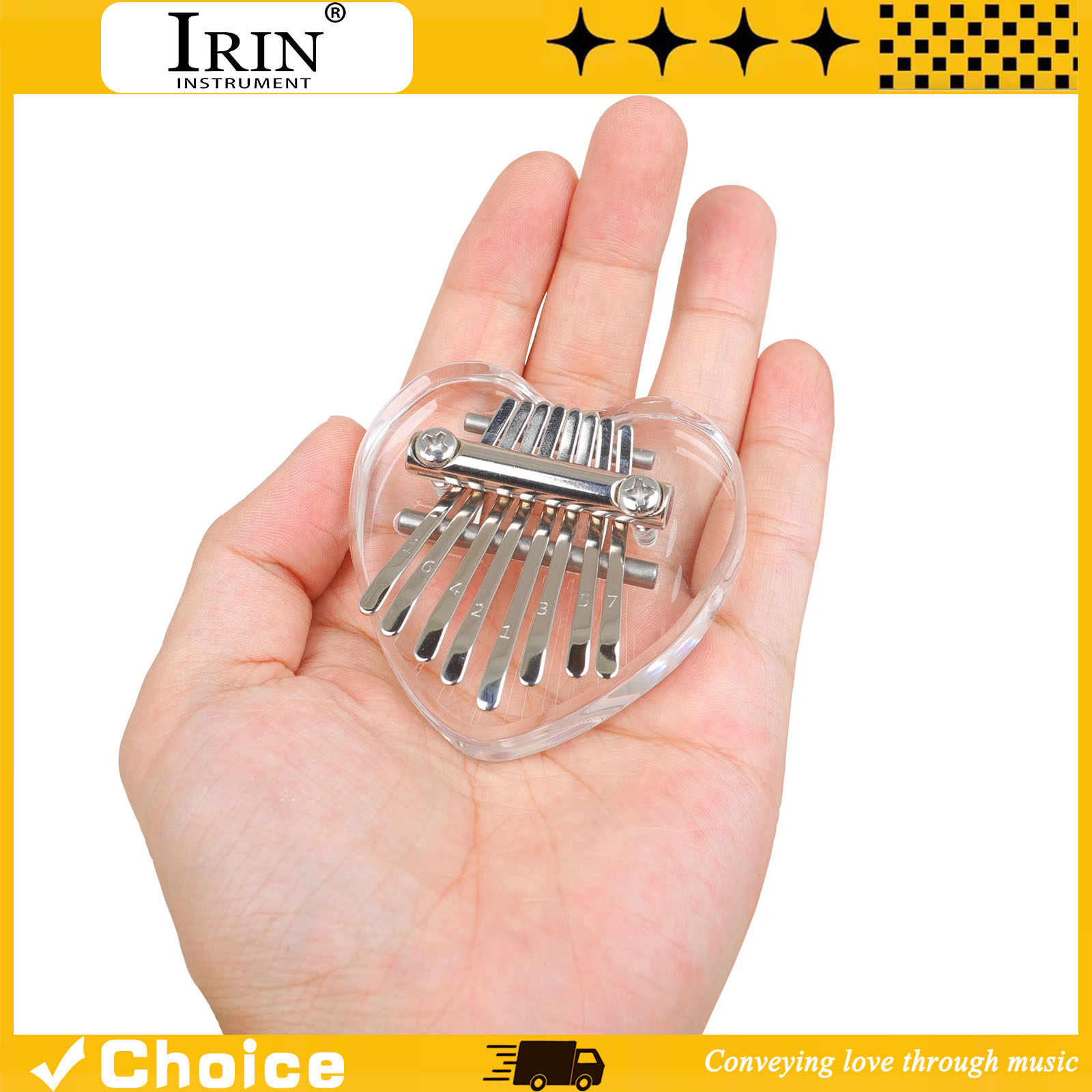 8-Key Kalimba Mini Thumb Piano - Musical Instrument For Beginners recension och pris