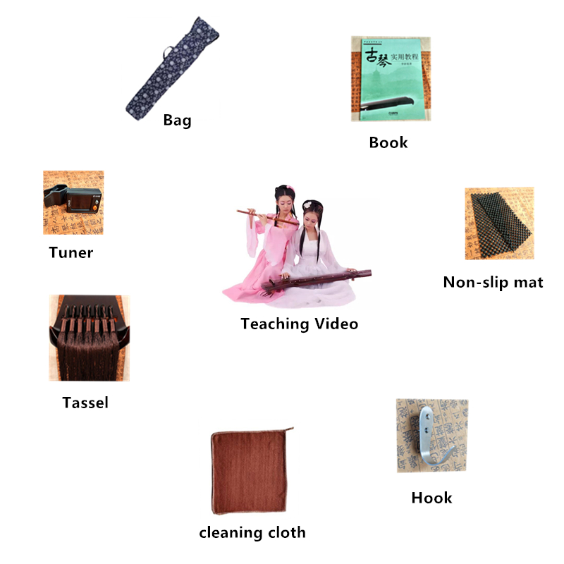 SevenAngel Guqin HunDun 7-Stri - Musical Instrument Videos recension och pris