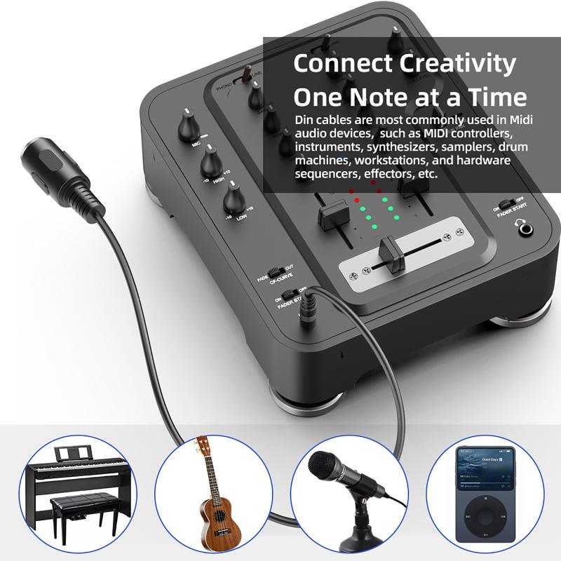 Hot Sale MIDI Din 5 To 3.5mm T - Musical Instrument Videos recension och pris