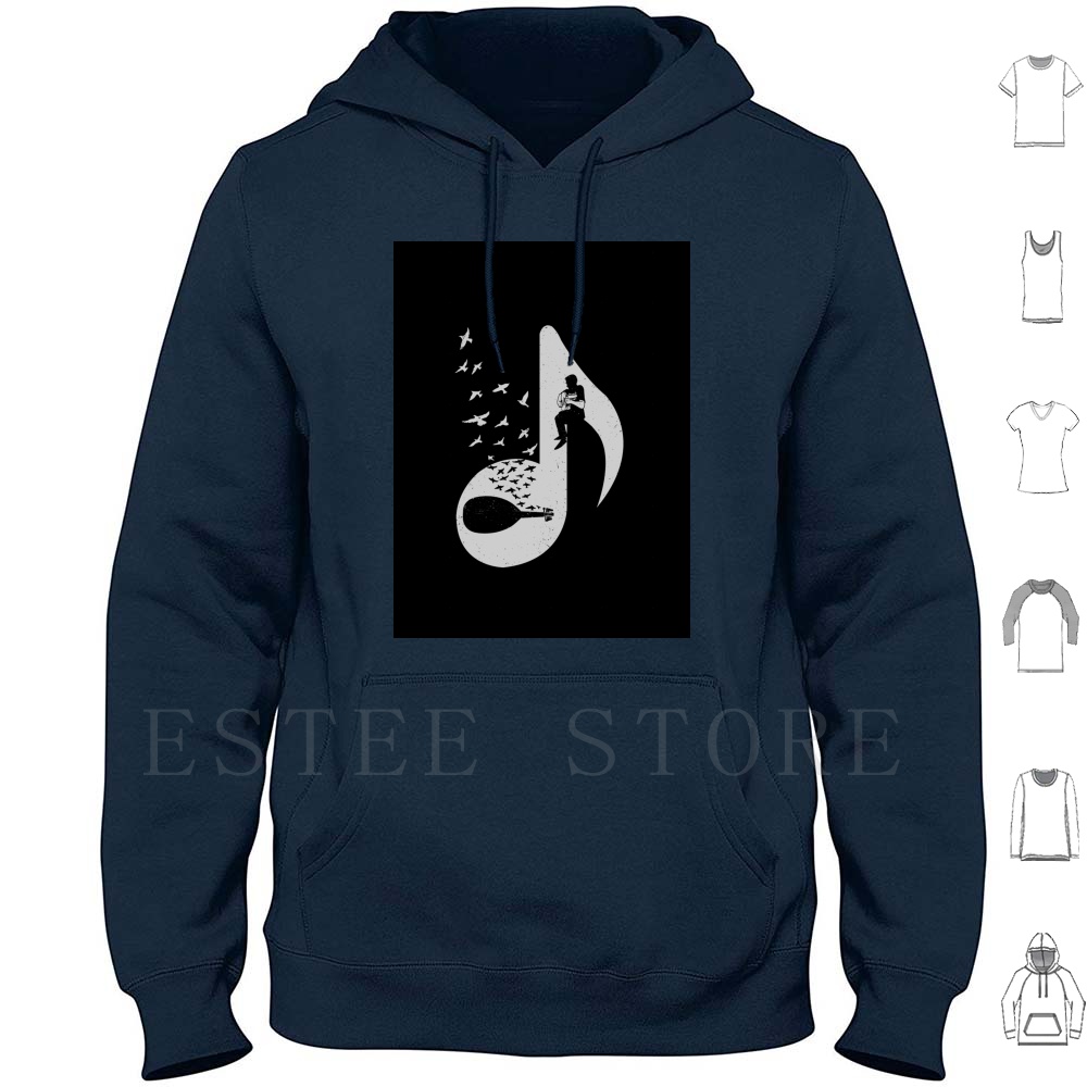 Musical Note-Oud Hoodie Long S - Musical Instrument Oud recension och pris