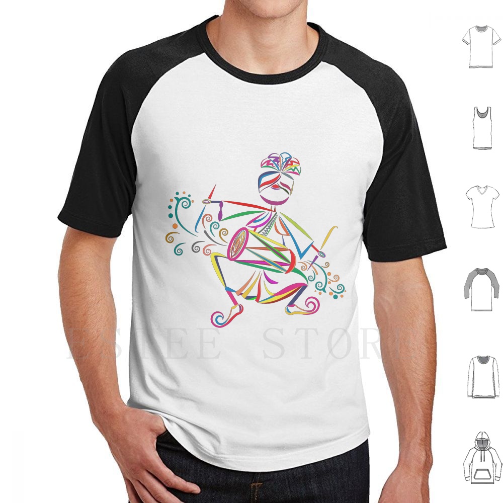 Dhol Player T Shirt DIY Big Si - Musical Instrument In India recension och pris